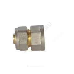 Муфта МП латунь никель обжим Дн 16х1/2" ВР ГОСТ 32415-2013 7002 Aquasfera 7002-01