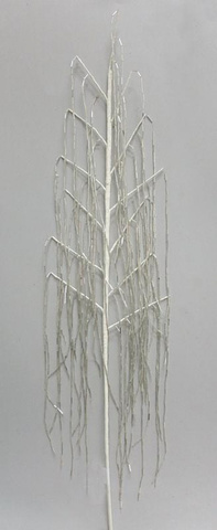 Веточка с бисером 81см ChristmasDeLuxe premium collection заснеженная