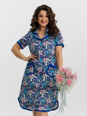 4572 Халат на пуговицах