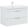 Aquanet 336311 Тумба Ирис new 90 подвесная 2 ящ. цв. белый глянец (336311)