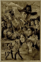 Постер Арт Ходячие Мертвецы Все персонажи — Poster Art The Walking Dead