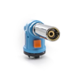 73-0-008 Горелка газовая на баллон, сопло 19 х 73 мм, пьезоподжиг, расход 80 г/ч, работа 360°, ABS (РемоКолор)