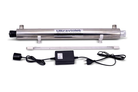 Стерилизатор воды ультрафиолетовый HE-480 (комплект, 1,81 м3/ч, ресурс лампы 8/9000ч) (Wonder Light)