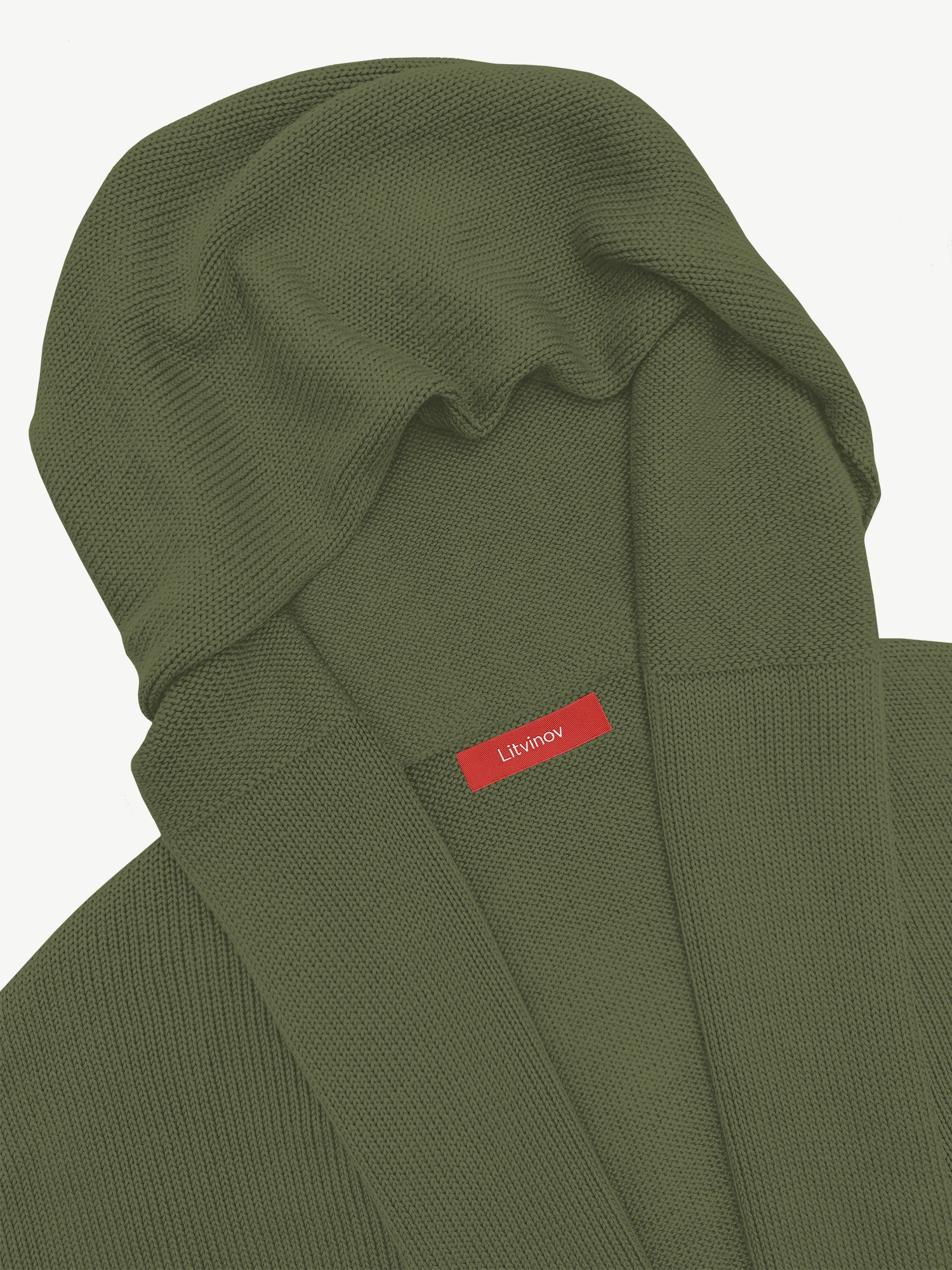 Кардиган с капюшоном из экохлопка