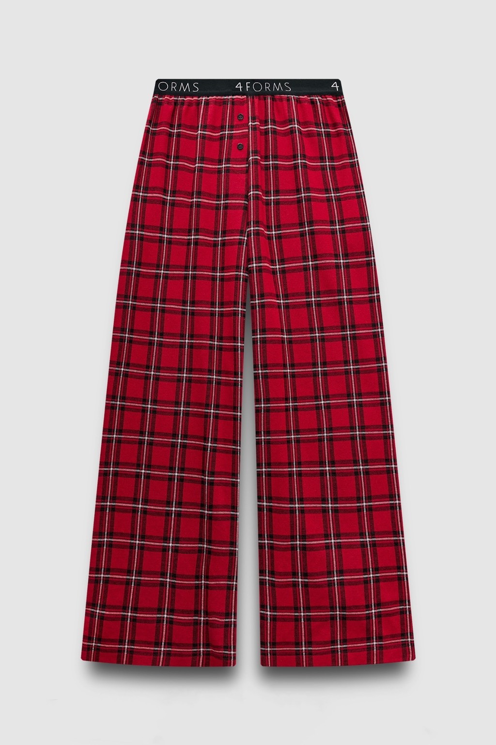 Брюки в клетку, красный