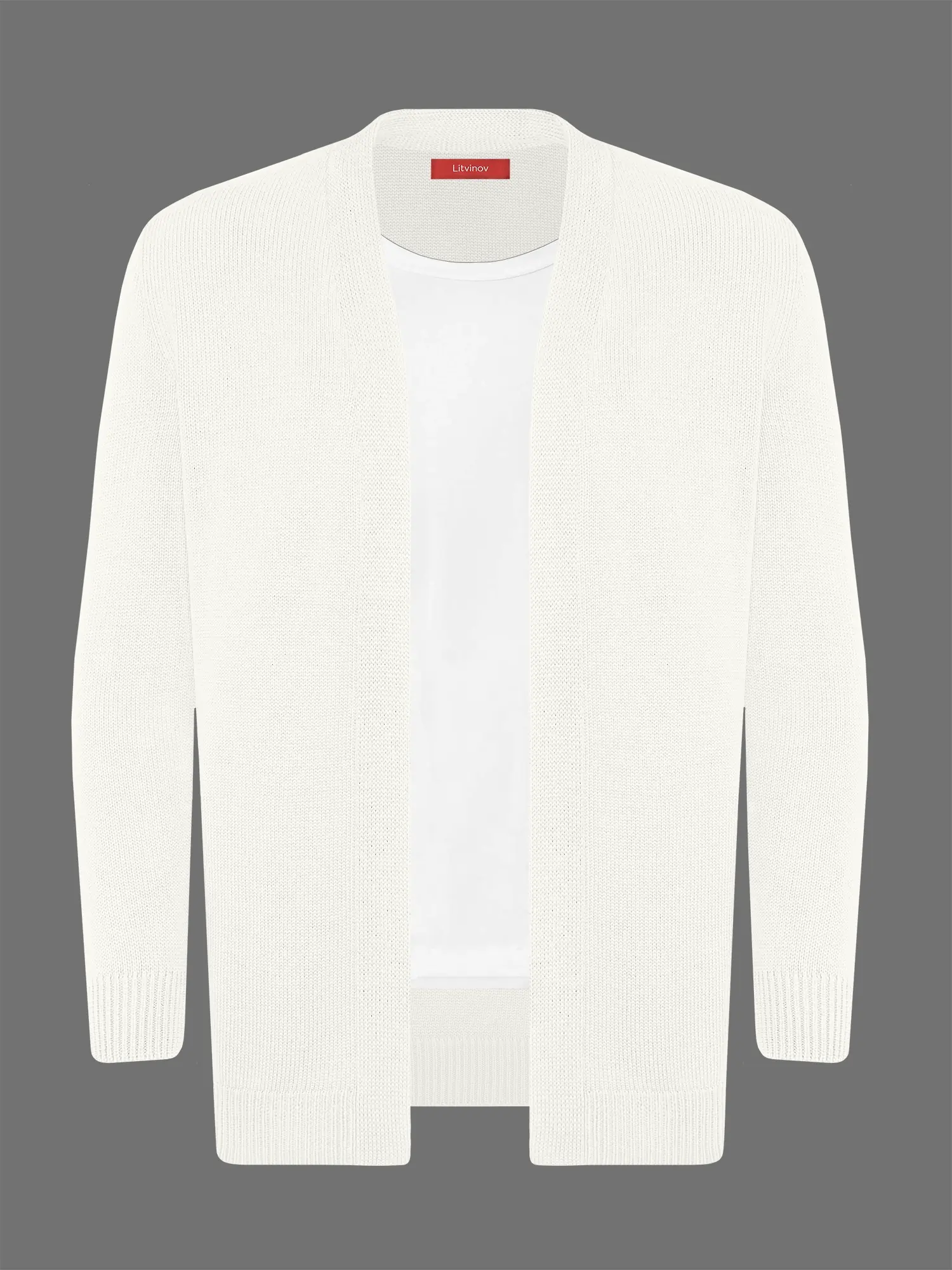 Кардиган с планкой из шелка