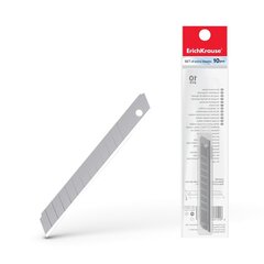 
          Лезвия для ножа канцелярского Erich Krause, 9 мм (10 шт.), пакет с европодвесом