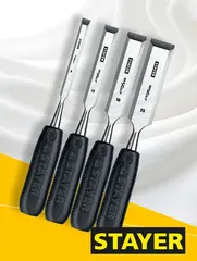 STAYER Max-Cut, 4 предм, набор стамесок (1820-H4)