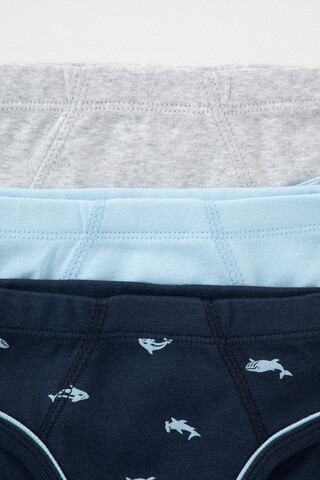 трусы/ уп  для мальчика  К 1928-3уп/серо-голуб.меланж,небесный,акулы