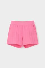 шорты  для девочки  КР 400807-1/неоновый розовый к555
