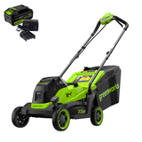 Газонокосилка Greenworks GD24LM331K4 24V (33 см) аккумуляторная, c АКБ 4 А/ч и ЗУ