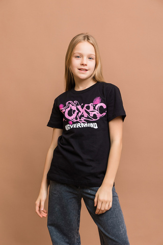 078_БК25 Футболка кор.рукав, чёрный