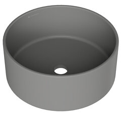 Aqueduto ESP0130 AQD ESPIRAL Раковина накладная круглая ?400, серый матовый фото