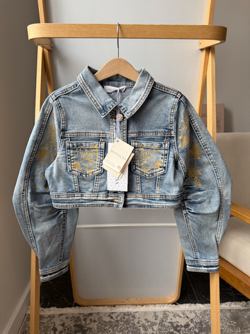 Новая джинсовая куртка Monnalisa, 128