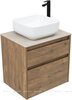 Aquanet 346315 Тумба Nova Lite 2.0 60 2 ящ. цв. дуб рустикальный (346315)