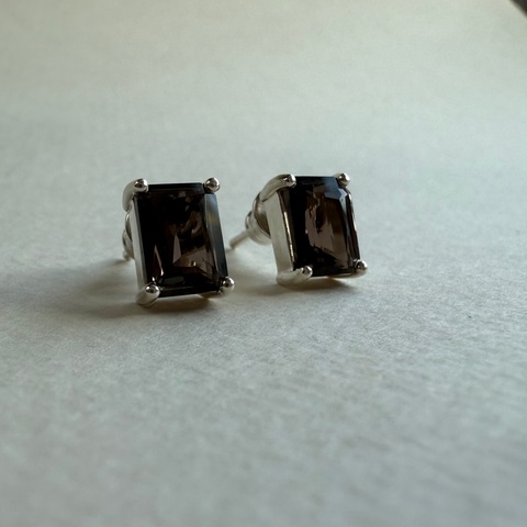 серьги еще ярче с раухтопазом