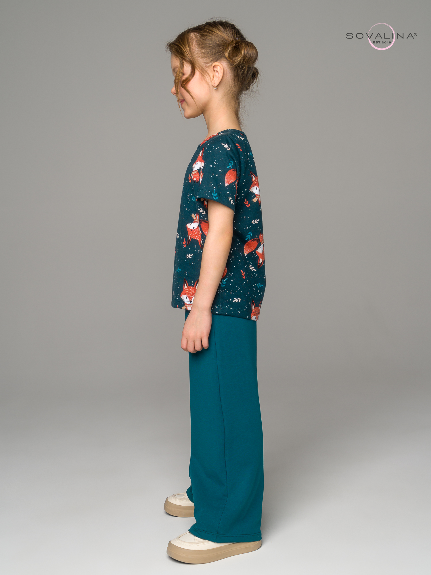 Костюм Лето добрый лис-изумруд