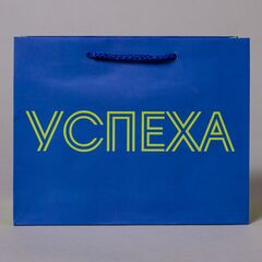 Пакет подарочный S горизонтальный, Пожелания, МИКС, 23*18*10 см (Д*В*Ш)