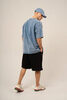Футболка Kultura oversize Premium garment dyed синий