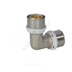 Угольник МП латунь пресс Дн 16х90гр ГОСТ 32415-2013 8005 Aquasfera 8005-01