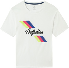 Теннисная футболка Australian Jersey T-Shirt with Print - bianco