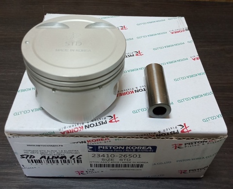 ПОРШНИ STD ALPHA 1,6 ELANTRA XD, GETZ ДВИГ (К-Т 4ШТ+ПАЛЬЦЫ) PISTON KOREA