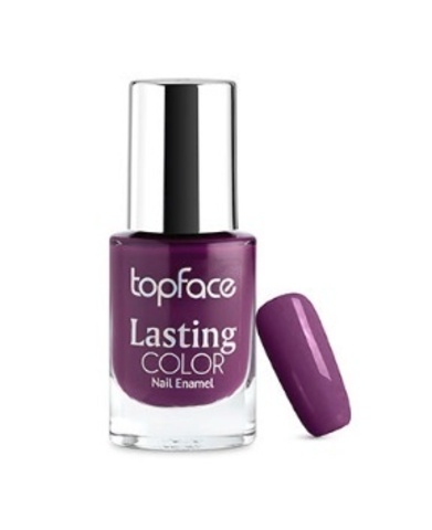 Topface Лак для ногтей Lasting color тон 45, темно-фиолетовый - PT104 (9мл)