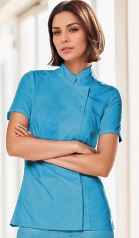 Блуза женская м212 toray твил ярко-голубой5