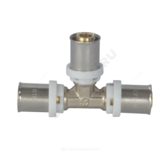 Тройник МП латунь никель пресс Дн 16 ГОСТ 32415-2013 8009 Aquasfera 8009-01