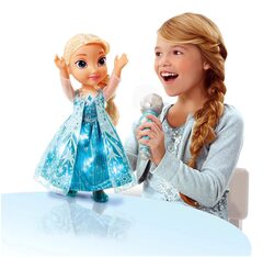 Кукла Frozen Эльза Холодное Сердце, поющая с микрофоном (Уцененный товар)