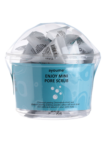 Скраб для лица в пирамидках с кислотами и содой ENJOY MINI PORE SCRUB AYOUME