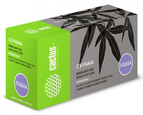 Блок фотобарабана Cactus CS-FA84A черный ч/б:10000стр. для KX-FL511/512/513/541/543/653 Panasonic