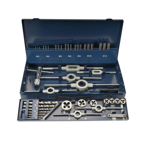 Набор метчиков и плашек M3 -M12 HSS-G 43пр H-Tools 245030HT
