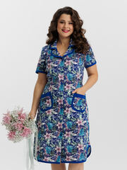 4572 Халат на пуговицах