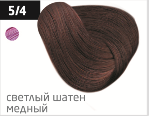 OLLIN N-JOY  5/4 – светлый шатен медный, перманентная крем-краска для волос 100мл