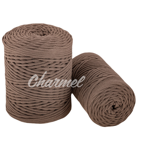 Cappuccino polyester cord 4 mm