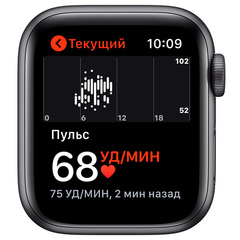 Смарт-часы Apple Watch Series 5 44mm SpaceGray Case with Black Sport Band (MWVF2GK)