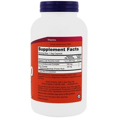 Now Foods, C-1000, со 100 мг биофлавоноидов, 250 растительных капсул