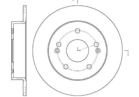 Диск тормозной G-brake  GR-01353