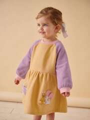 Платье для девочки Next 429-587, Светло-желтый, Сиреневый