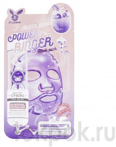 Тканевая маска для лица Elizavecca Fruits Deep Power Ringer Mask Pack, 23 мл