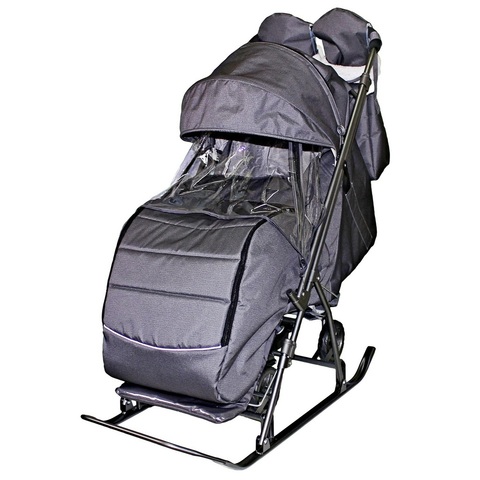 Санки-коляска Snow Galaxy Kids-3-2-C с сумкой и варежками