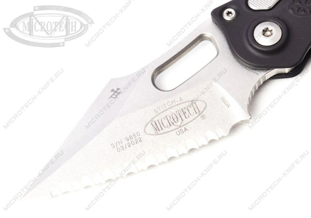 Нож Microtech Stitch Auto 169-12 Full Serrated - фотография 