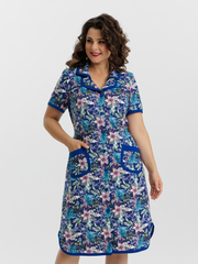 4572 Халат на пуговицах