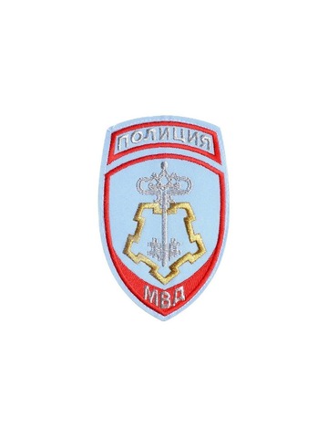 Шеврон Полиция ВОХР вышитый с липучкой (голубой)
