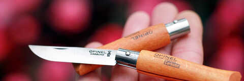 Нож Opinel №5, углеродистая сталь (бук)