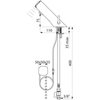 Delabie 490000 Смеситель TEMPOMATIC MIX 4 (раковина) F3/8", встраиваемый подвод + запорный вентиль