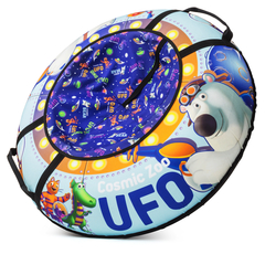 Тюбинг Cosmic Zoo UFO Медвежонок ( небесно - голубой)