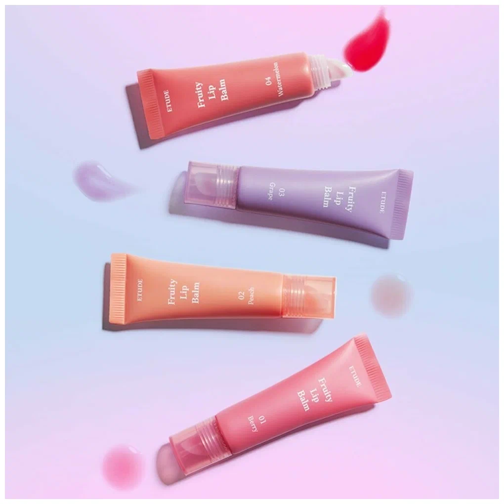 Фруктовый увлажняющий бальзам для губ Etude House Fruity Lip Balm - купить  по выгодной цене | Beauty Patches - патчи, маски, сыворотки