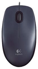 Мышь Logitech проводная M90, серый